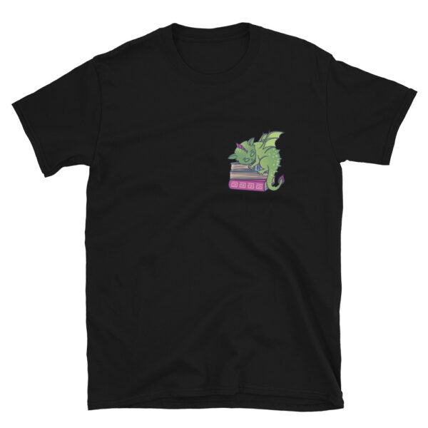 "Book Dragon" Short-Sleeve Unisex T-Shirt - Image 2