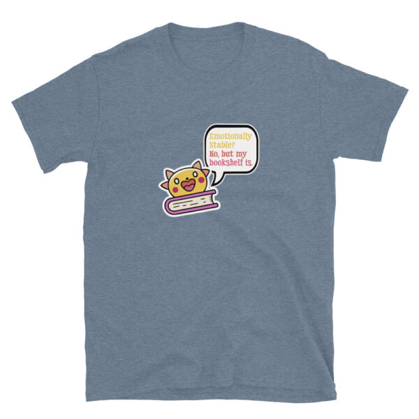 "Bookshelf Stability" Short-Sleeve Unisex T-Shirt - Image 8