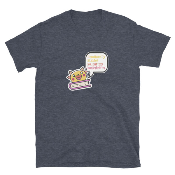 "Bookshelf Stability" Short-Sleeve Unisex T-Shirt - Image 2