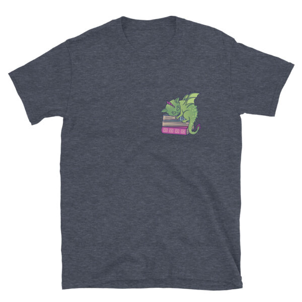 "Book Dragon" Short-Sleeve Unisex T-Shirt - Image 5