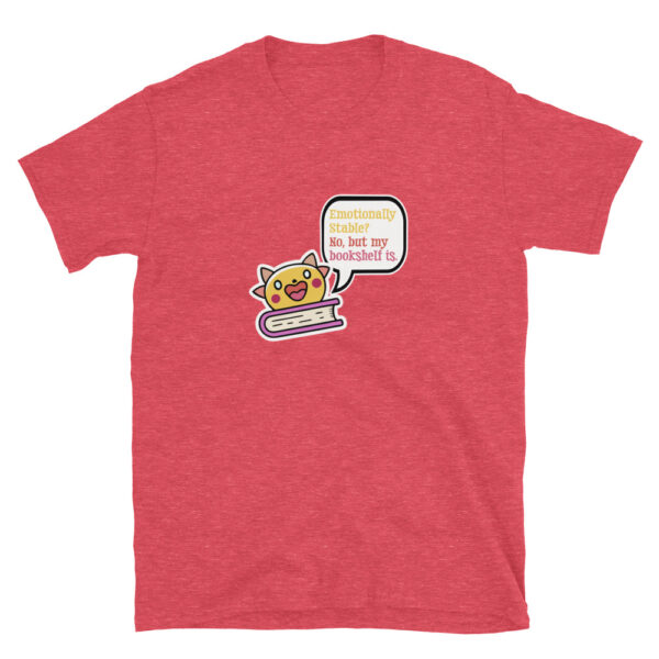 "Bookshelf Stability" Short-Sleeve Unisex T-Shirt - Image 6
