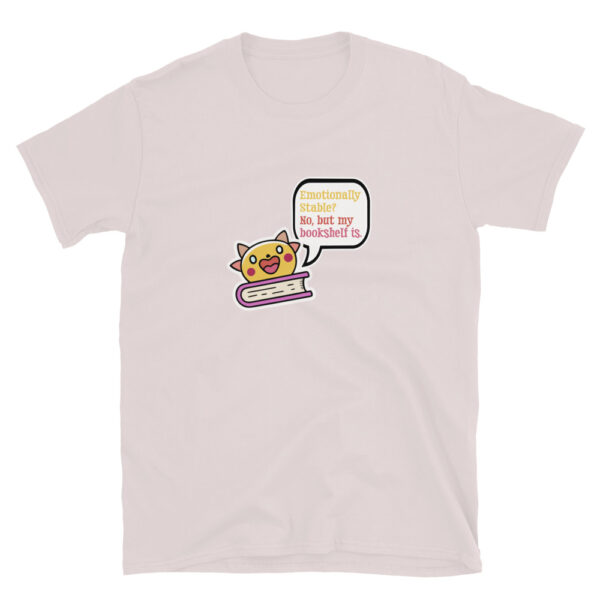 "Bookshelf Stability" Short-Sleeve Unisex T-Shirt - Image 12