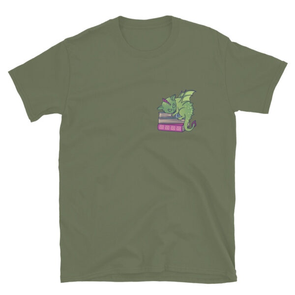 "Book Dragon" Short-Sleeve Unisex T-Shirt - Image 6