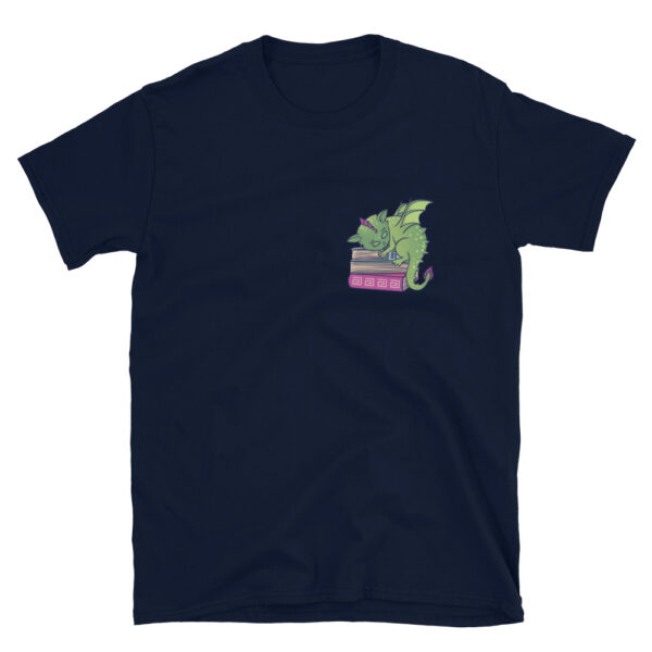 "Book Dragon" Short-Sleeve Unisex T-Shirt - Image 3