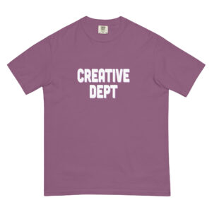 "Creative Dept" Unisex garment-dyed heavyweight t-shirt