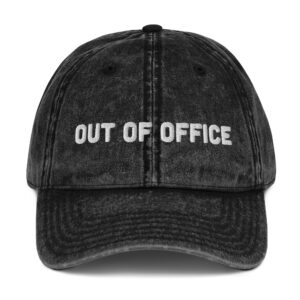 "Out of Office" Vintage Cotton Twill Cap