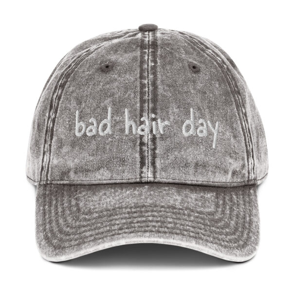 "Bad Hair Day" Vintage Cotton Twill Cap - Image 6