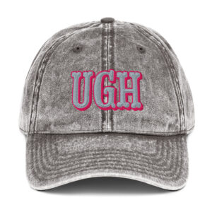 "UGH" Vintage Cotton Twill Cap