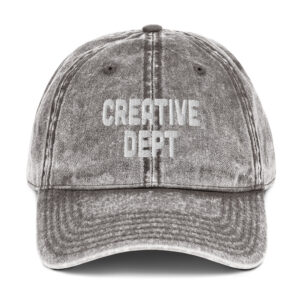 "Creative Dept" Vintage Cotton Twill Cap